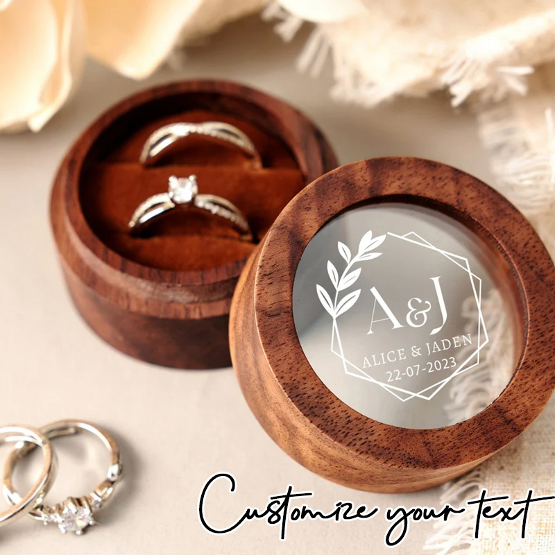 Customizable Wedding Proposal Ceremony Ring Box