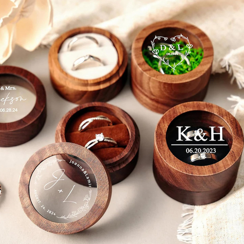 Customizable Wedding Proposal Ceremony Ring Box
