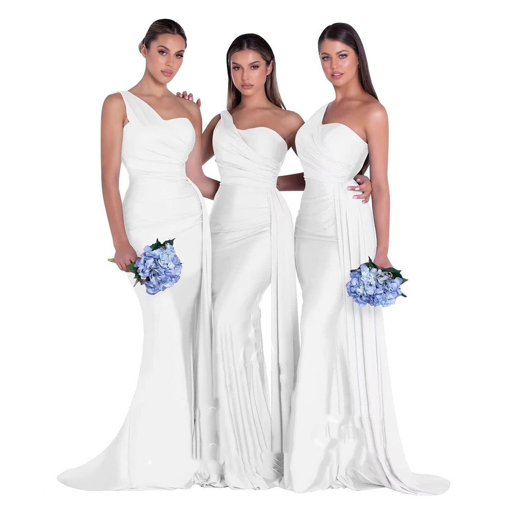 One Shoulder Elegant Wedding Bridesmaid Dresses